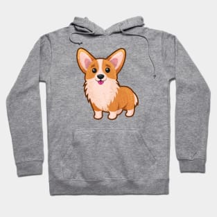 Cool Iron On Patches Corgi Hoodie